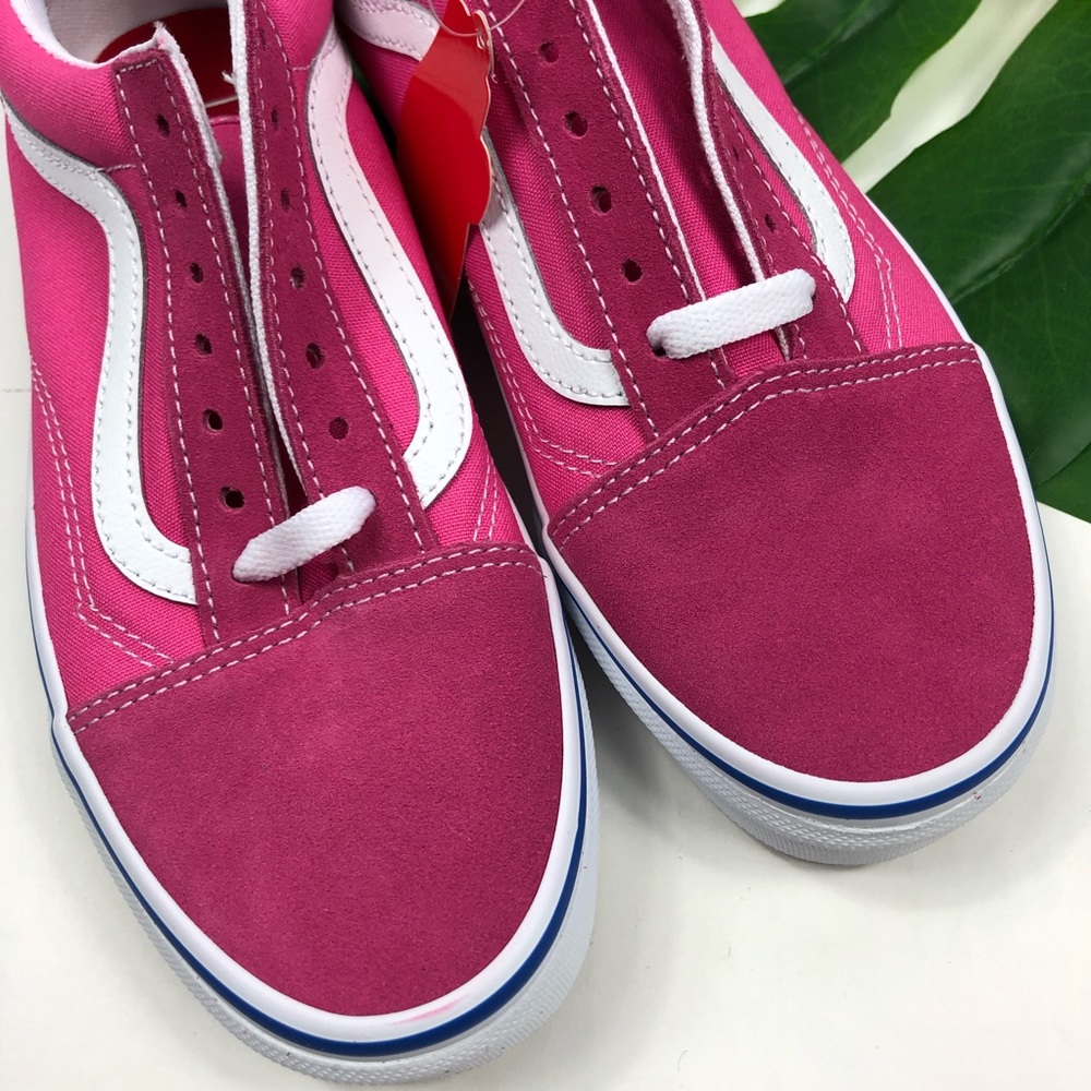 Vans Old Skool Sneaker Shoes Carmine Rose White - Picture 8 of 8
